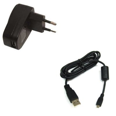 Adaptador de CA + cable USB para  Panasonic Lumix DMC-FZ200