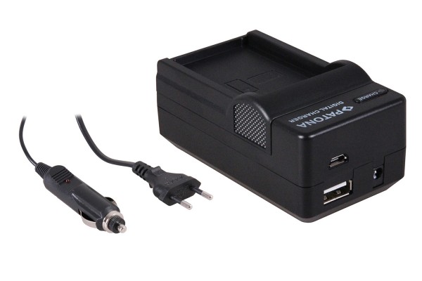 Cargador de baterias con micro USB p. Sony NEX-VG900E